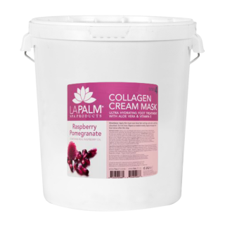 La Palm, Collagen Cream Foot Mask, Raspberry n Pomegranate, 5Gal KK 